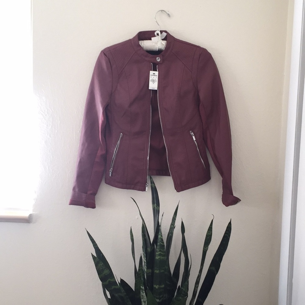 NWT Express Faux Leather Jacket!!